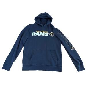 Los Angeles Rams Sweatshirt Womens Large Blue Hoodie Sweater Football NFL 2012